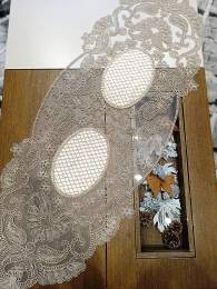 "Σετ 5 τεμαχιων Ράνερ & Πετσετάκια Vintage Luxe