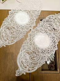 Σετ 5 τεμαχίων Ραννερ και Πετσέτακια crystal lace