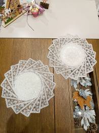 Σετ 5 τεμαχίων Ραννερ και Πετσέτακια crystal lace