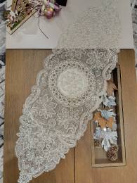 Σετ 5 τεμαχίων Ραννερ και Πετσέτακια Majestic lace